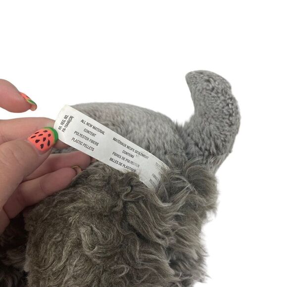 Toys R US Schnauzer Dog Plush 12" Realistic Terrier Puppy Scotty Gray Fluffy - Picture 5 of 11